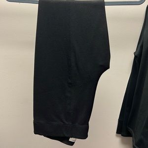 Black Skinny Leg Stretchy Work Pants Size Large